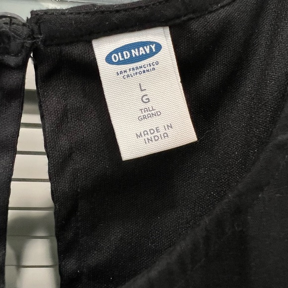 Old Navy Women’s Black Pintucked Shift Dress Size Large Tall - Picture 3 of 11